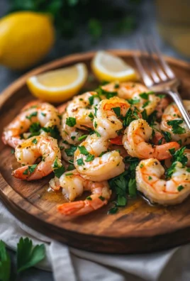 Crevettes sautées à l’ail et persil