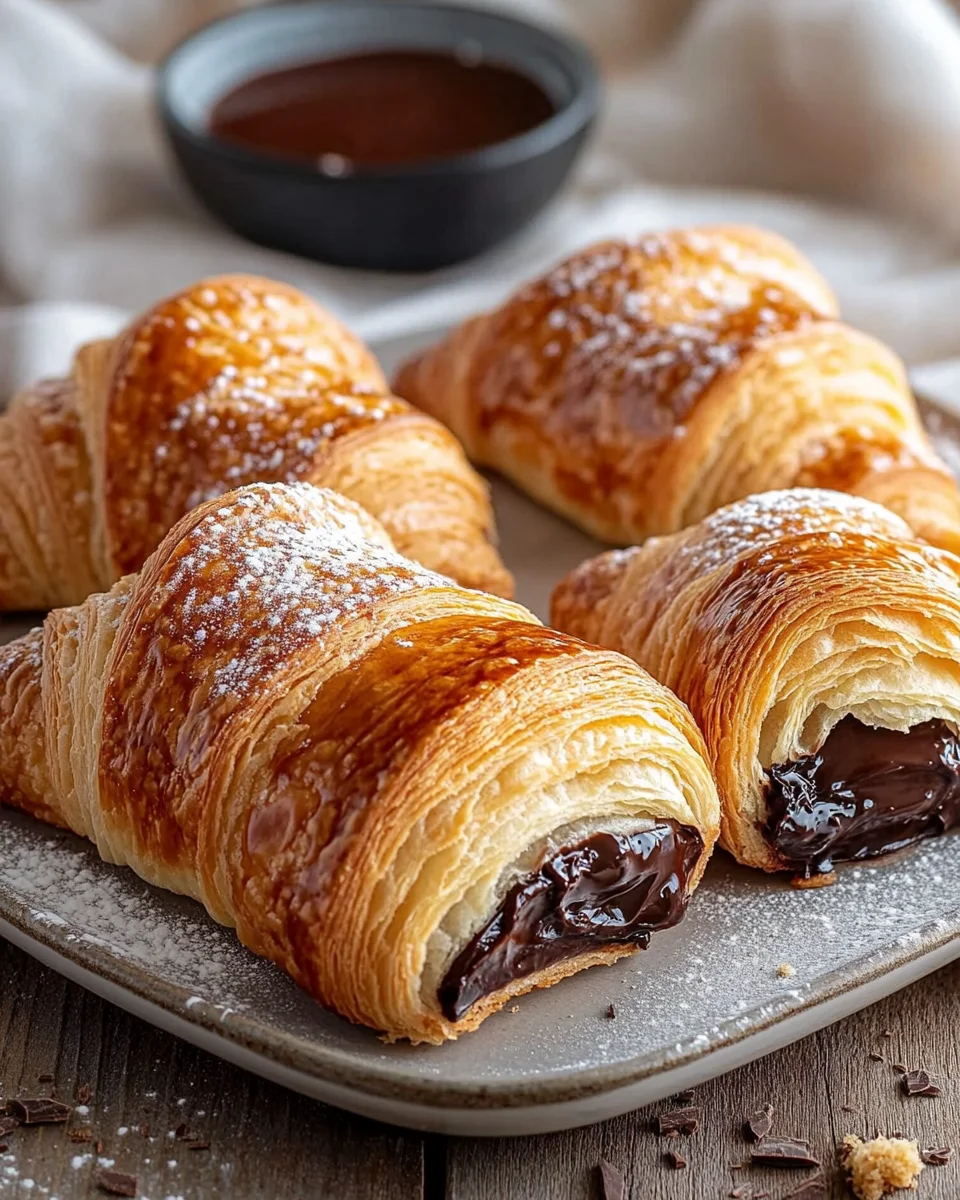 Croissants au Chocolat en 25 Minutes