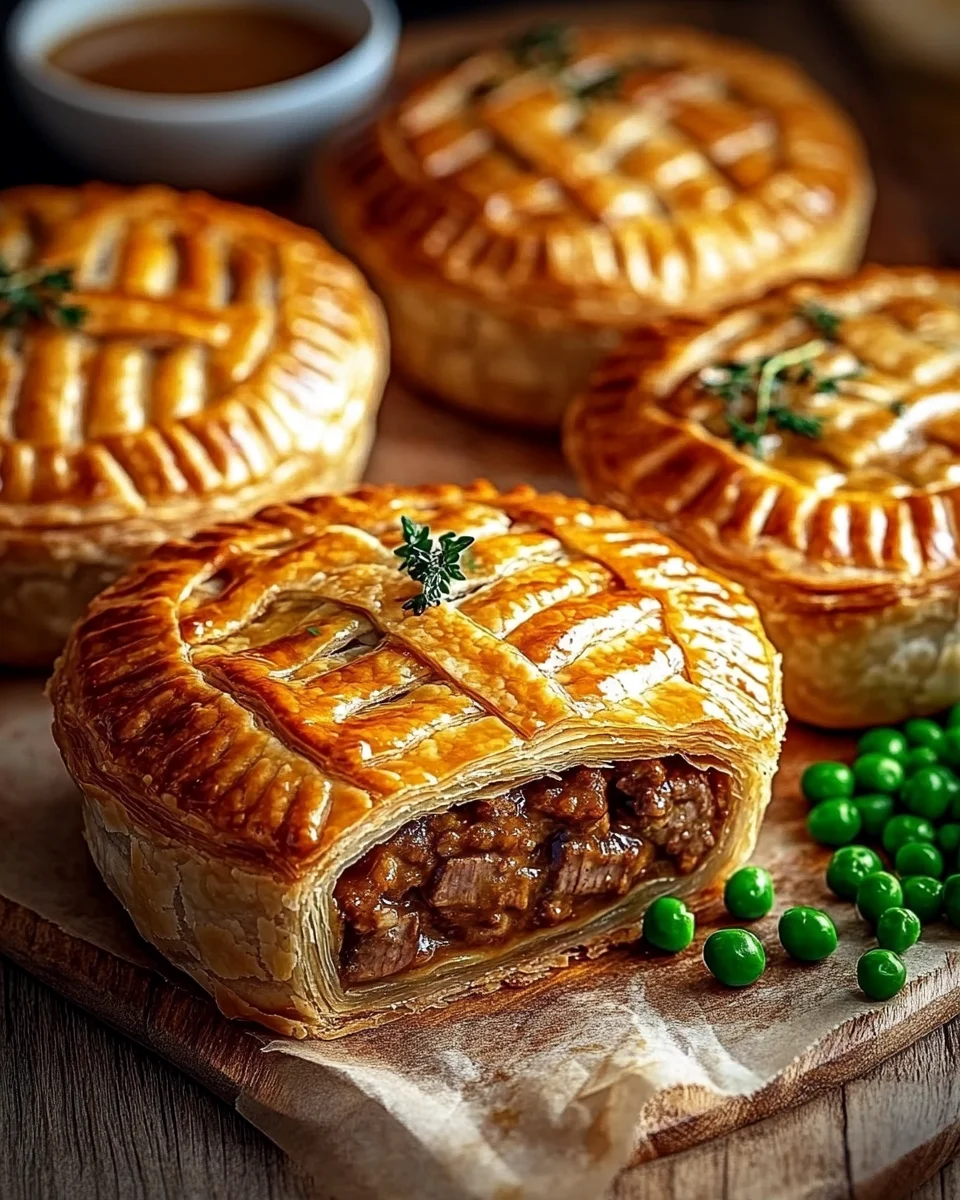 Délicieuses Tourtes Britanniques à la Viande