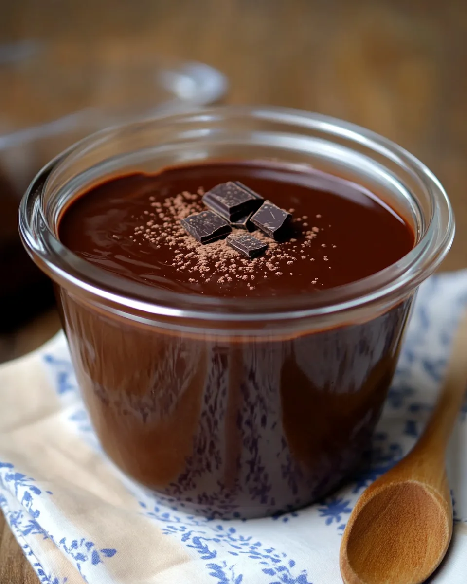 Danette maison au chocolat