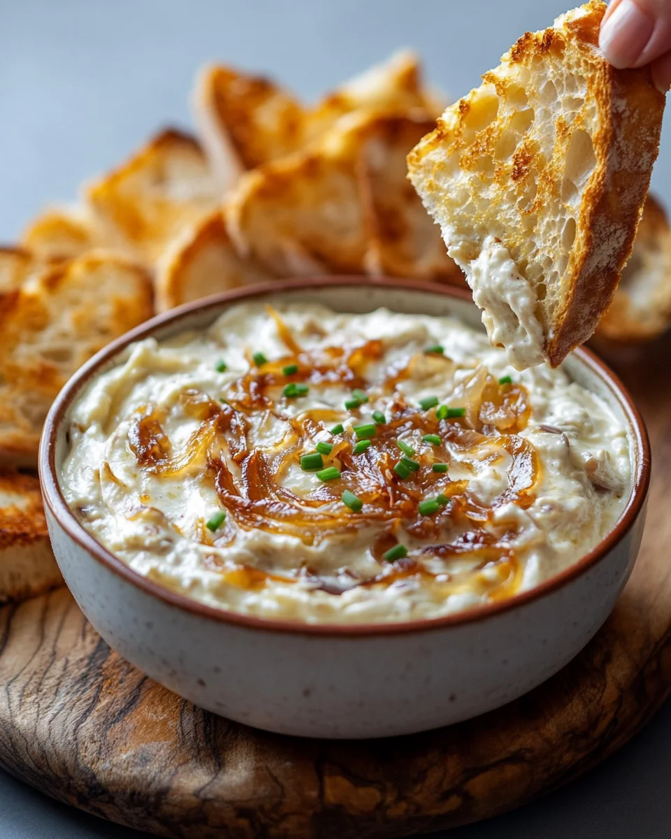 Dip à l'Oignon à la Française Maison : Meilleur que Celui du Commerce