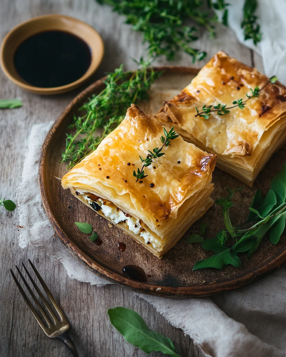 Feuilleté au fromage de chèvre
