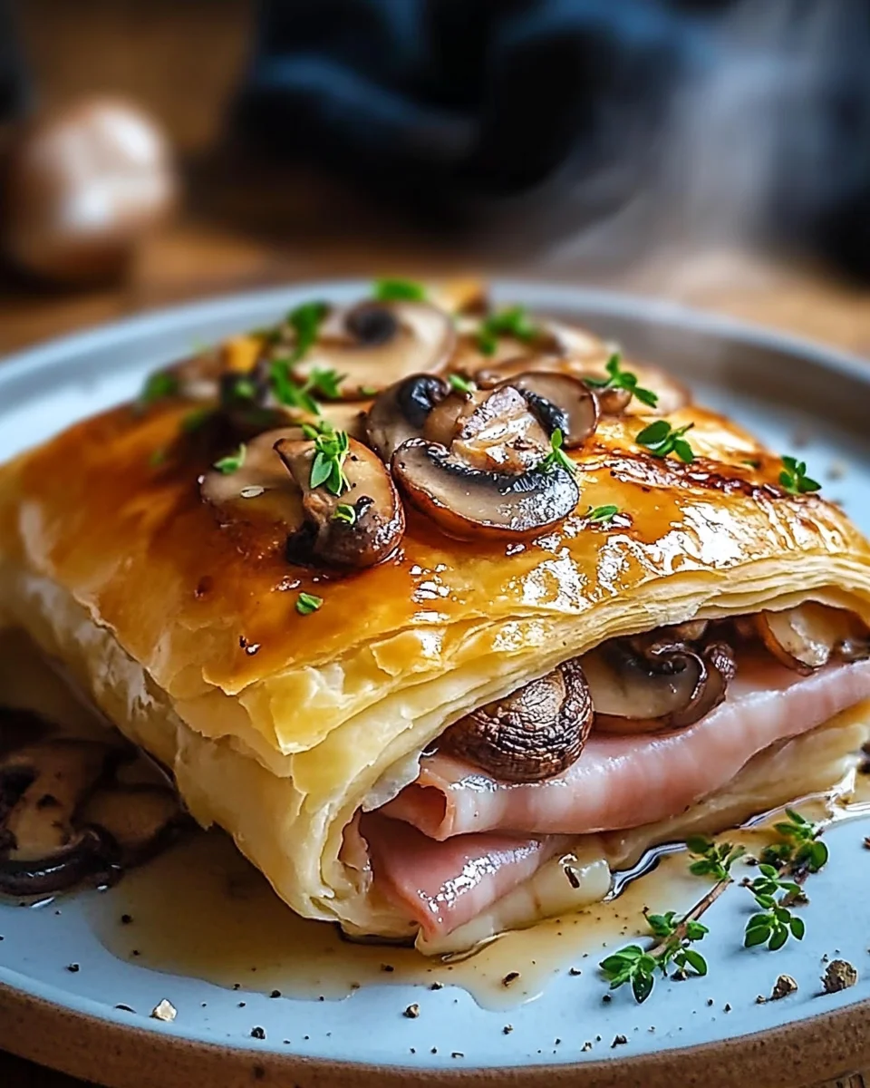 Feuilleté Jambon Champignons : Recette Facile et Rapide