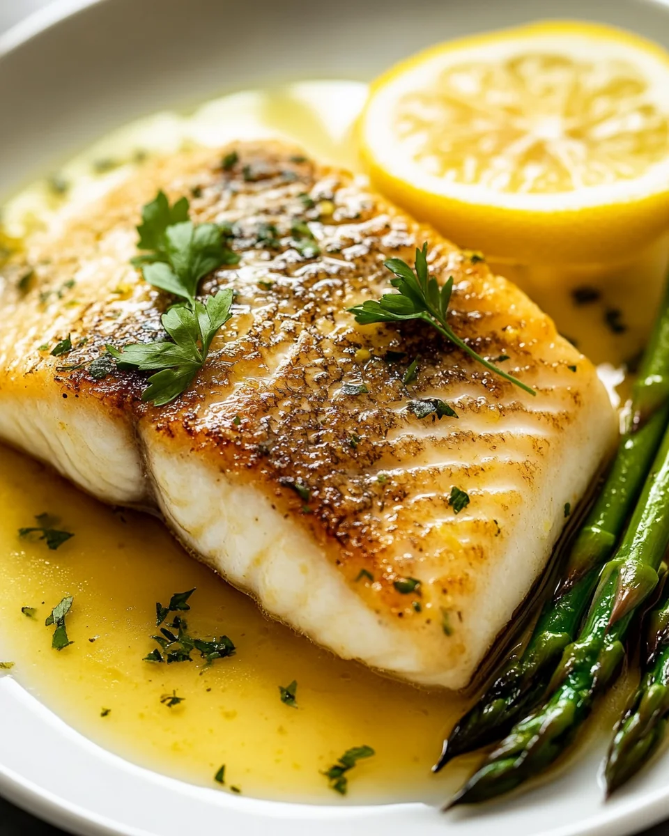 Filet de bar au beurre citronné : la recette facile, raffinée et savoureuse