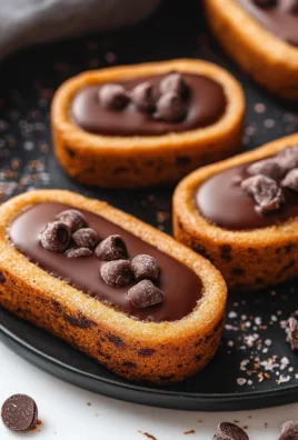Financiers tigrés aux pépites de chocolat et pâte à tartiner