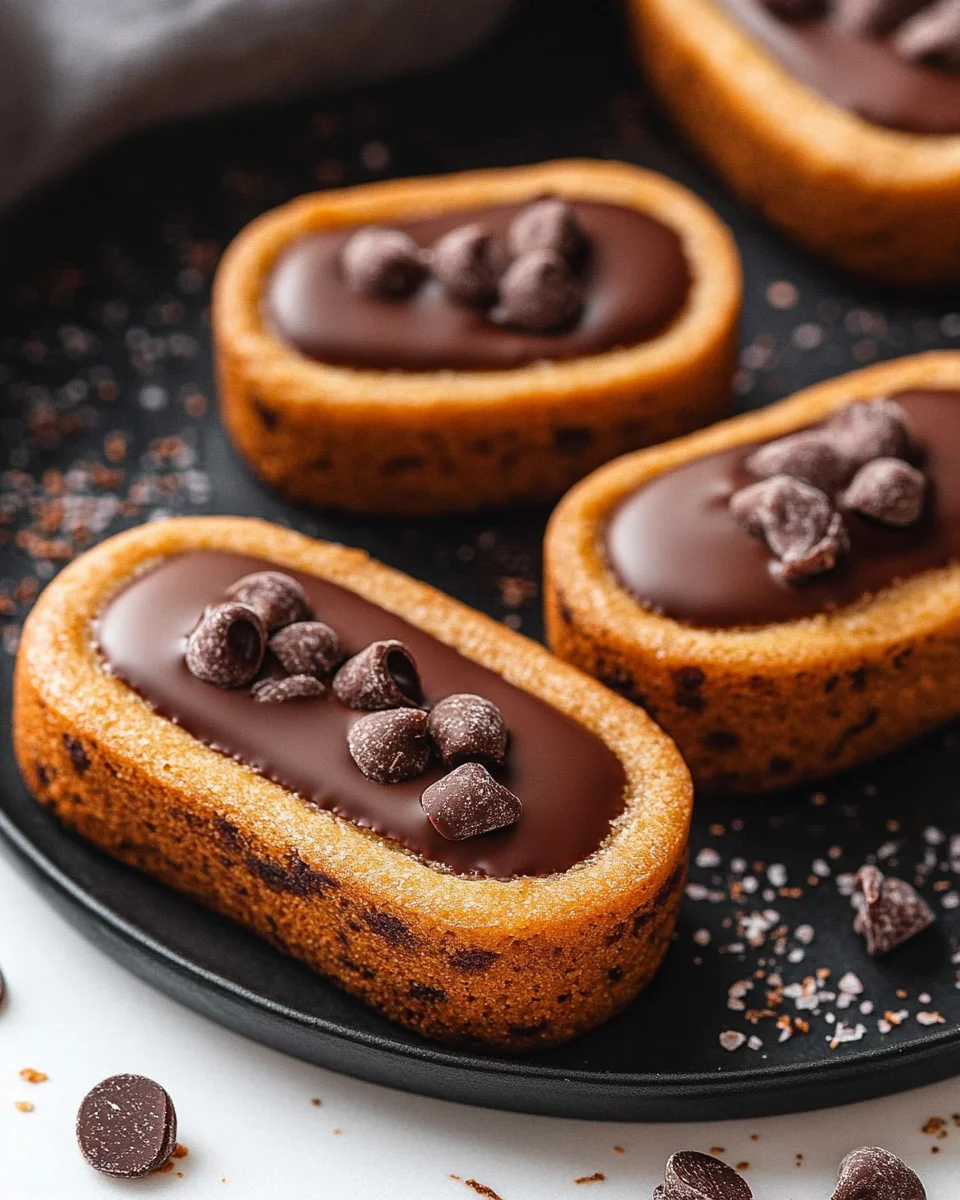 Financiers tigrés aux pépites de chocolat et pâte à tartiner