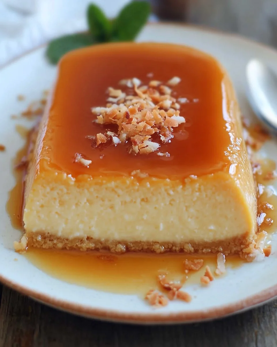 Flan coco (flan antillais à la noix de coco et lait concentré)