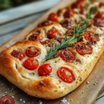 Fougasse aux tomates et romarin