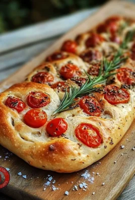 Fougasse aux tomates et romarin