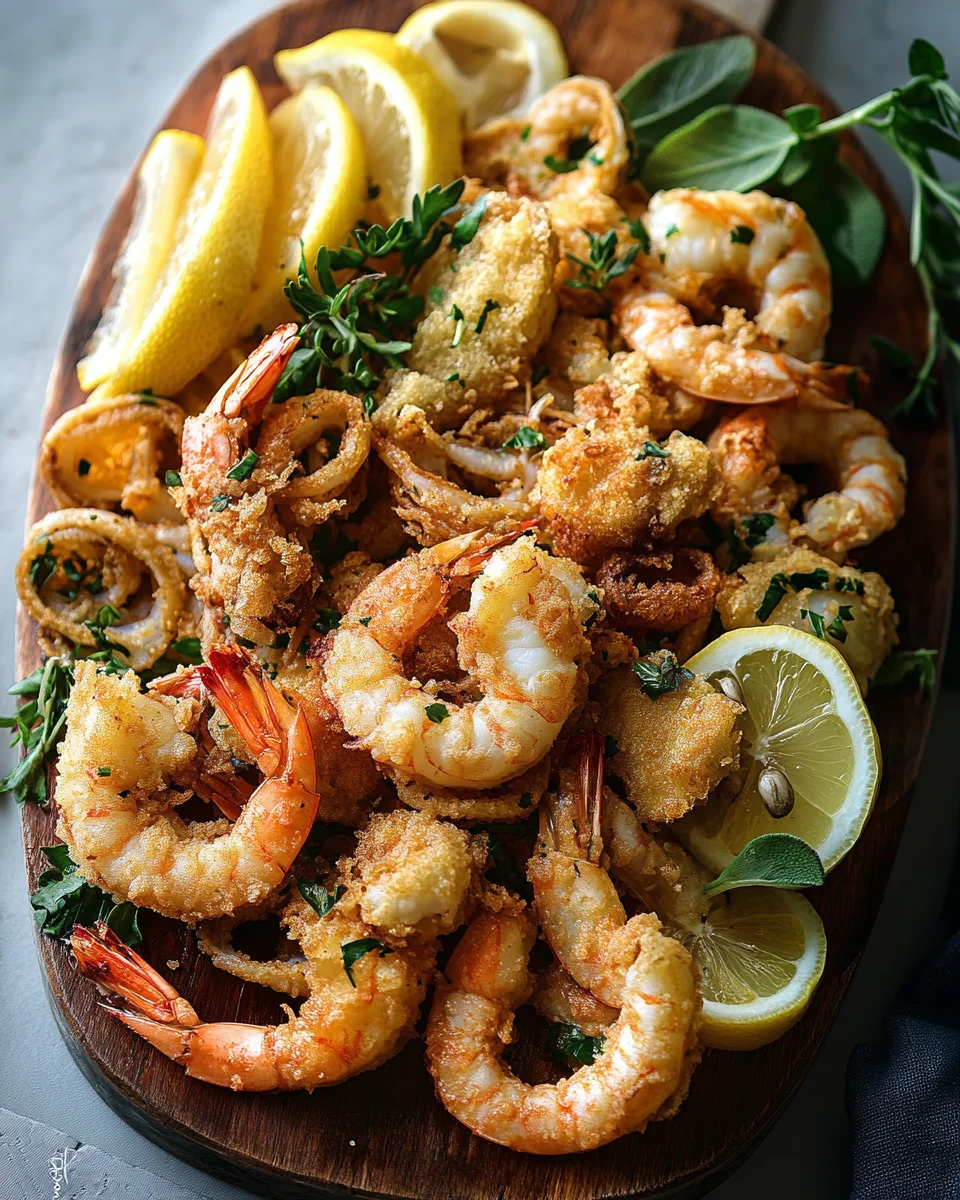 Fritto Misto – Recette Authentique Italienne de Friture de Fruits de Mer