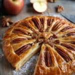Galette des rois aux noix de pécan, aux pommes et à l’érable