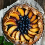 Galette Rustique aux Pêches et aux Myrtilles – Recette Maison Facile