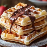 Gaufres Croustillantes Fourrées au Nutella