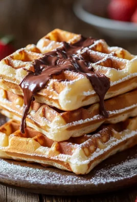 Gaufres Croustillantes Fourrées au Nutella