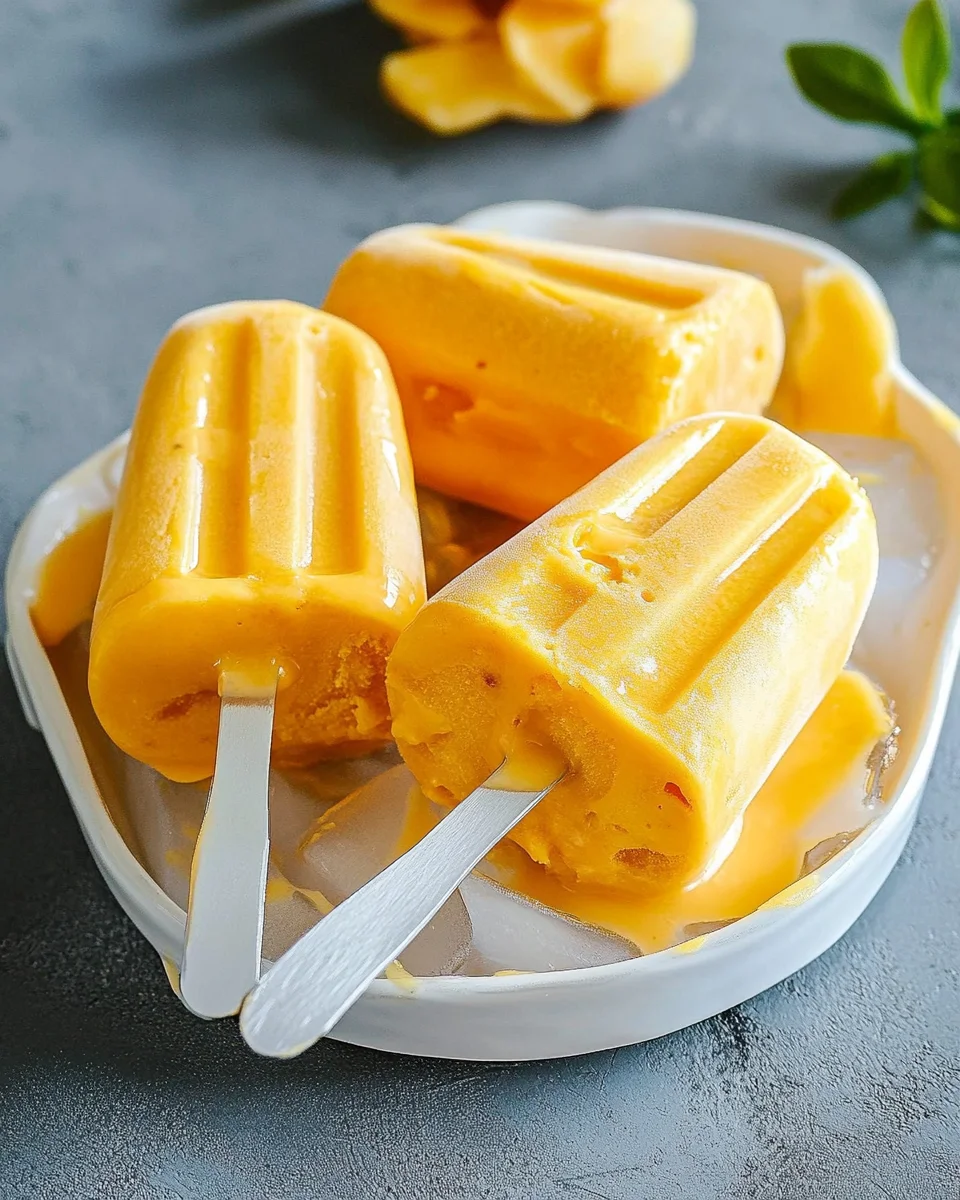 Glaces Maison Minute à la Mangue