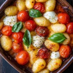 Gnocchis au Four aux Tomates Cerises et à la Mozzarella