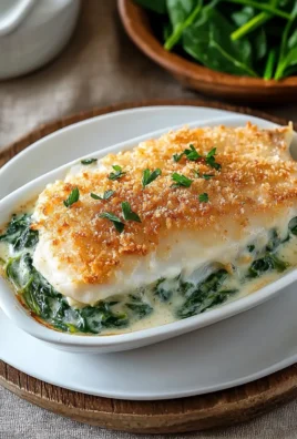 gratin de poisson aux épinards