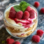 High Protein Pudding aux Framboises