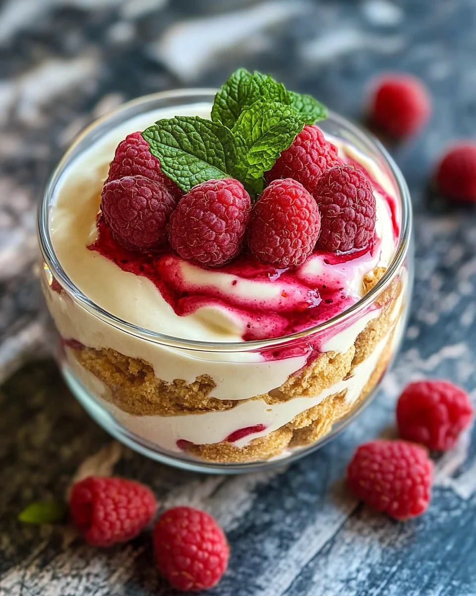 High Protein Pudding aux Framboises