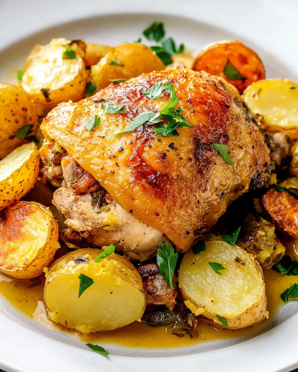 Poulet Rôti au Safran et Pommes de Terre : la recette parfumée, fondante et facile