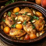 Tajine de poulet aux abricots et amandes : la recette marocaine traditionnelle facile