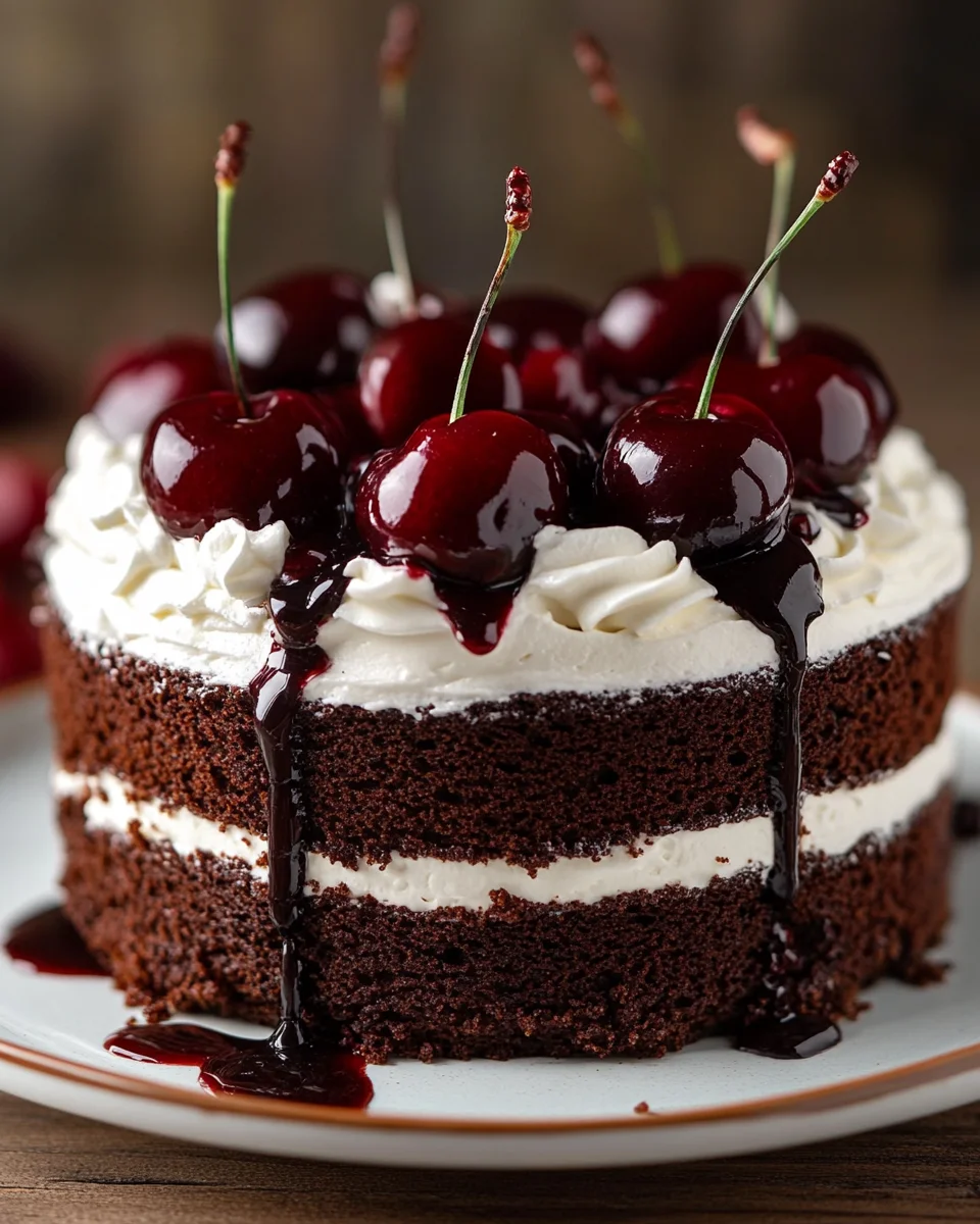 Forêt Noire Classique – La Véritable Recette Gourmande au Chocolat, Cerises et Chantilly