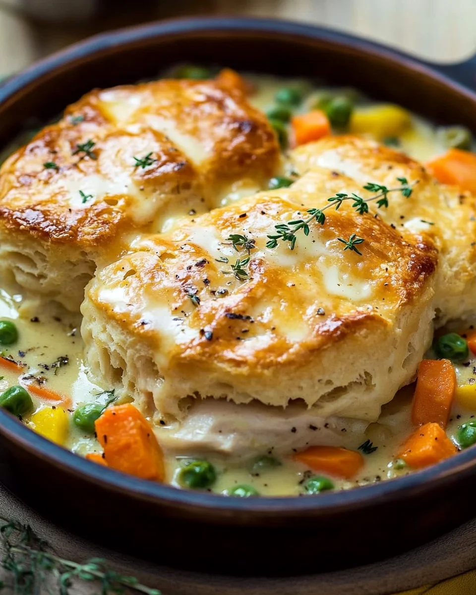 Tourte au Poulet aux Biscuits Moelleux : la Recette Familiale Facile et Réconfortante