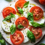Salade Caprese Italienne : La Recette Authentique aux Tomates, Mozzarella et Basilic