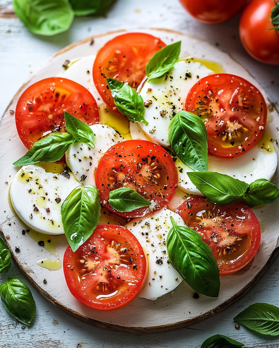 Salade Caprese Italienne : La Recette Authentique aux Tomates, Mozzarella et Basilic