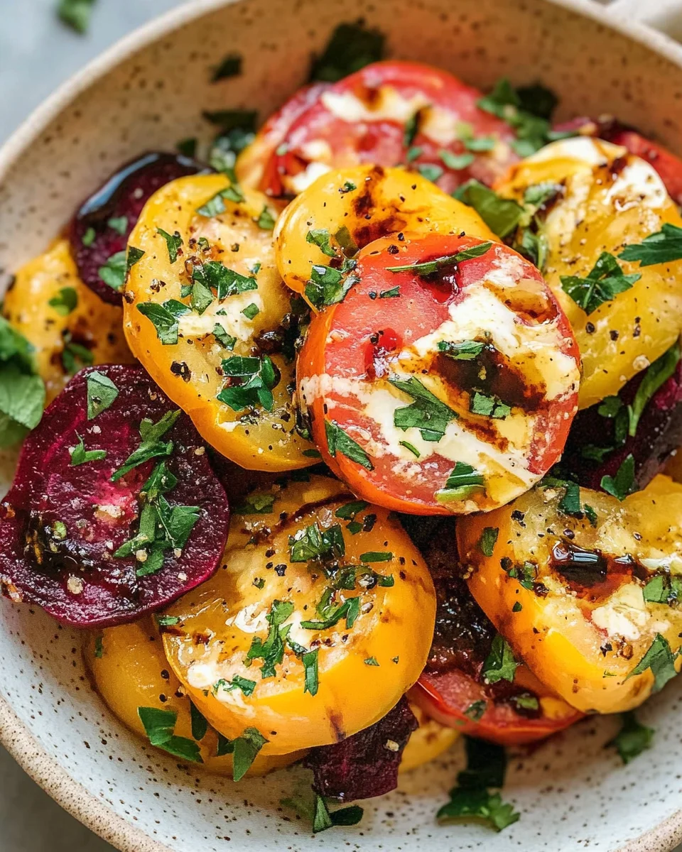 Salade de tomates anciennes et betteraves : la recette estivale fraîche, colorée et pleine de saveurs