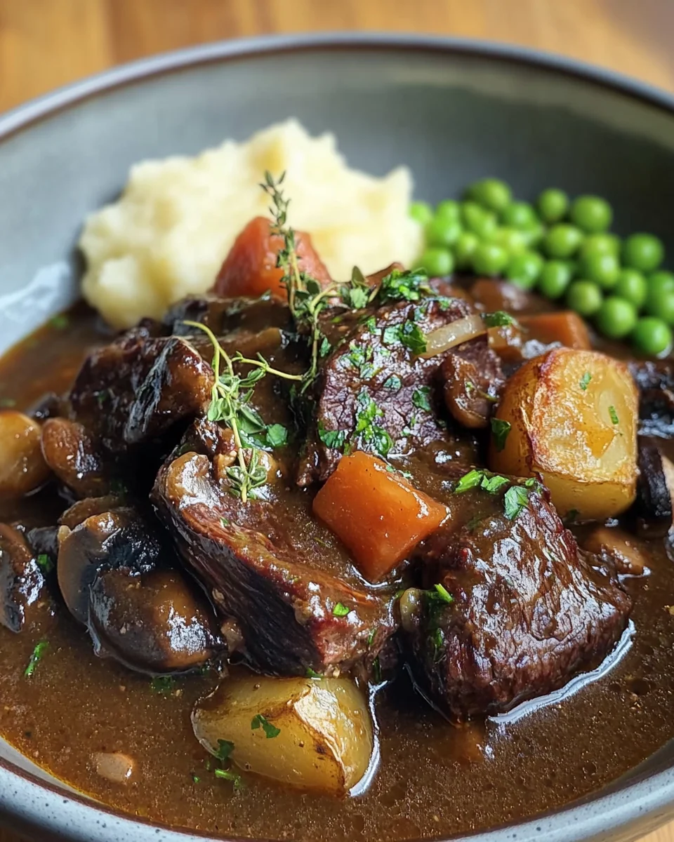 Joue de Bœuf à la Bourguignonne