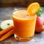 jus de carotte, orange et pomme