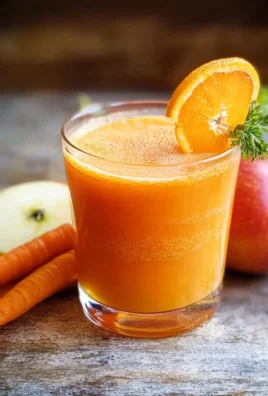 jus de carotte, orange et pomme