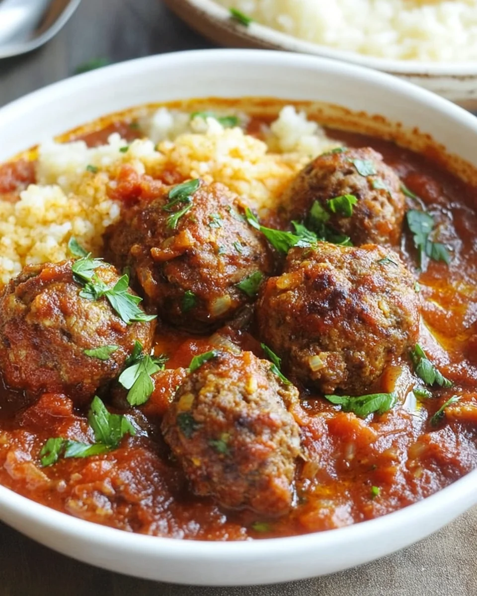 Kefta boulettes en sauce marocaine
