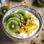 Kiwaïs et yaourt à la cardamome