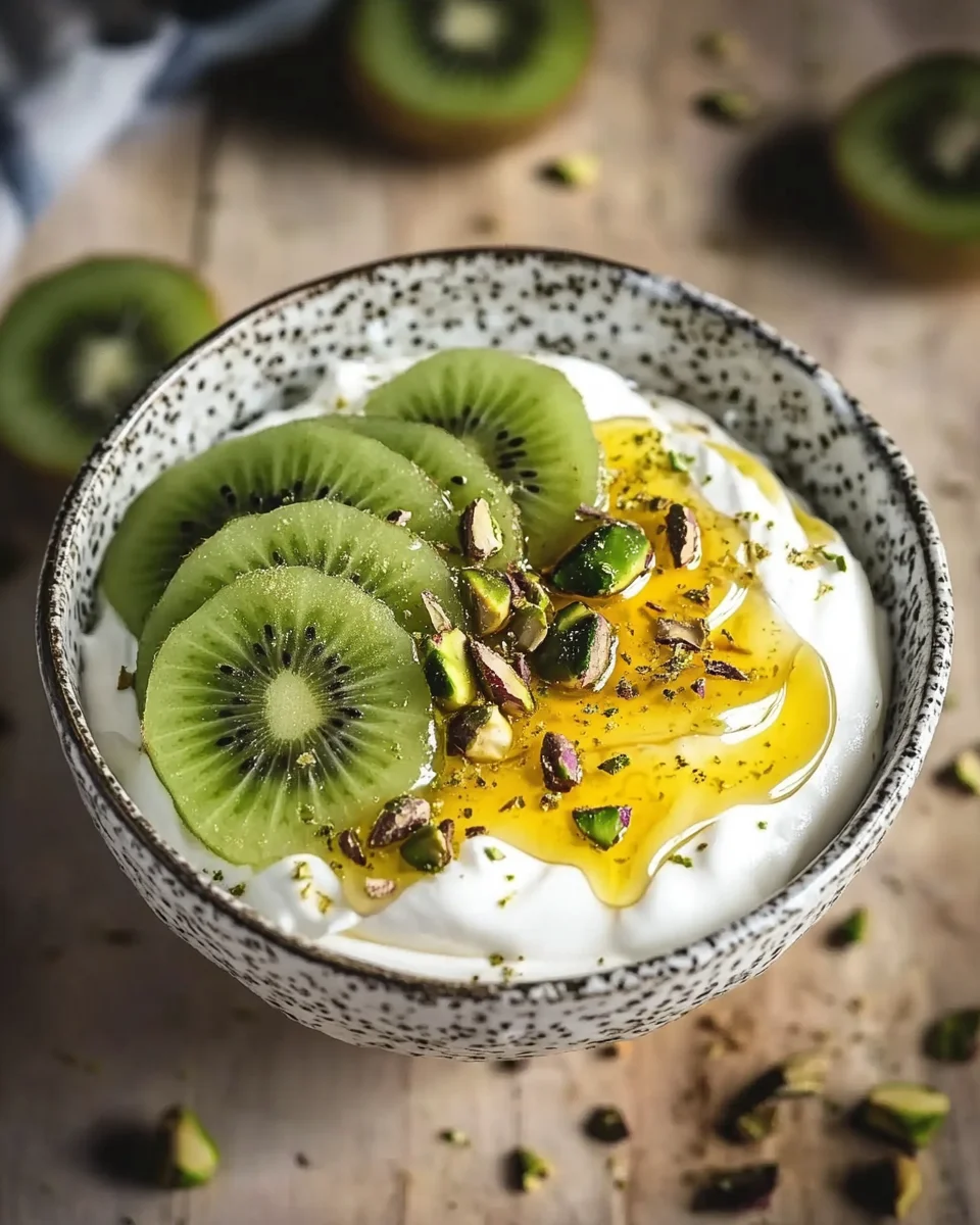 Kiwaïs et yaourt à la cardamome
