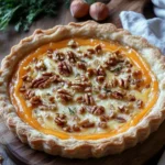 La Tarte Potimarron, Échalotes, Comté et Noix