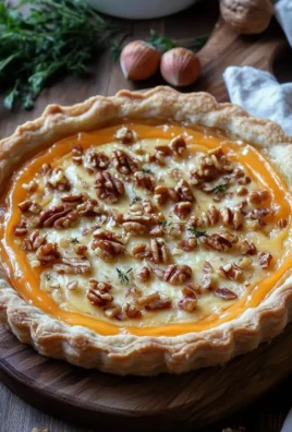 La Tarte Potimarron, Échalotes, Comté et Noix