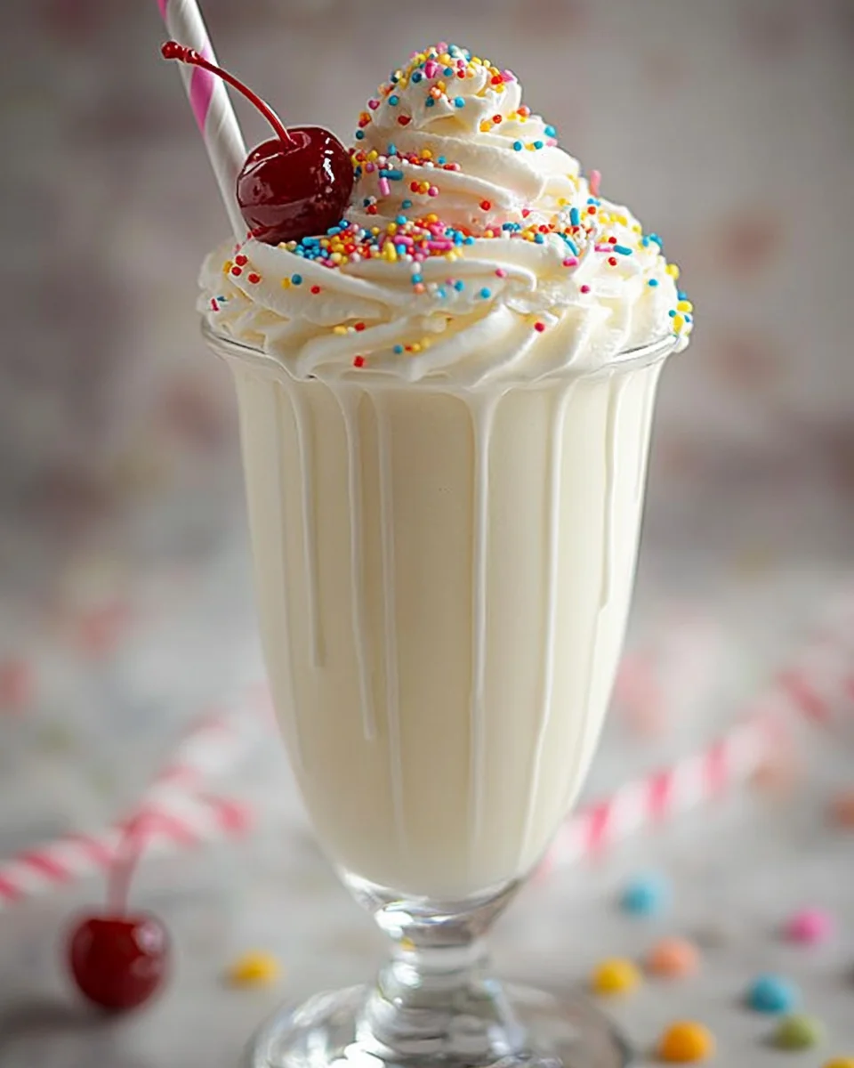 Milkshake Classique à la Vanille façon Diner Américain