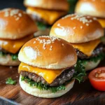 Mini Cheeseburgers au Four (Cheeseburger Sliders)