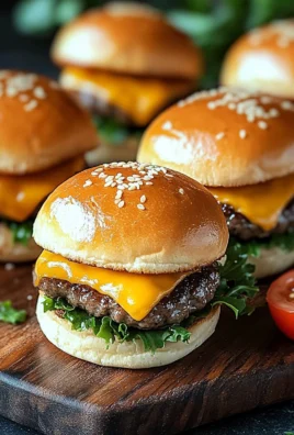 Mini Cheeseburgers au Four (Cheeseburger Sliders)