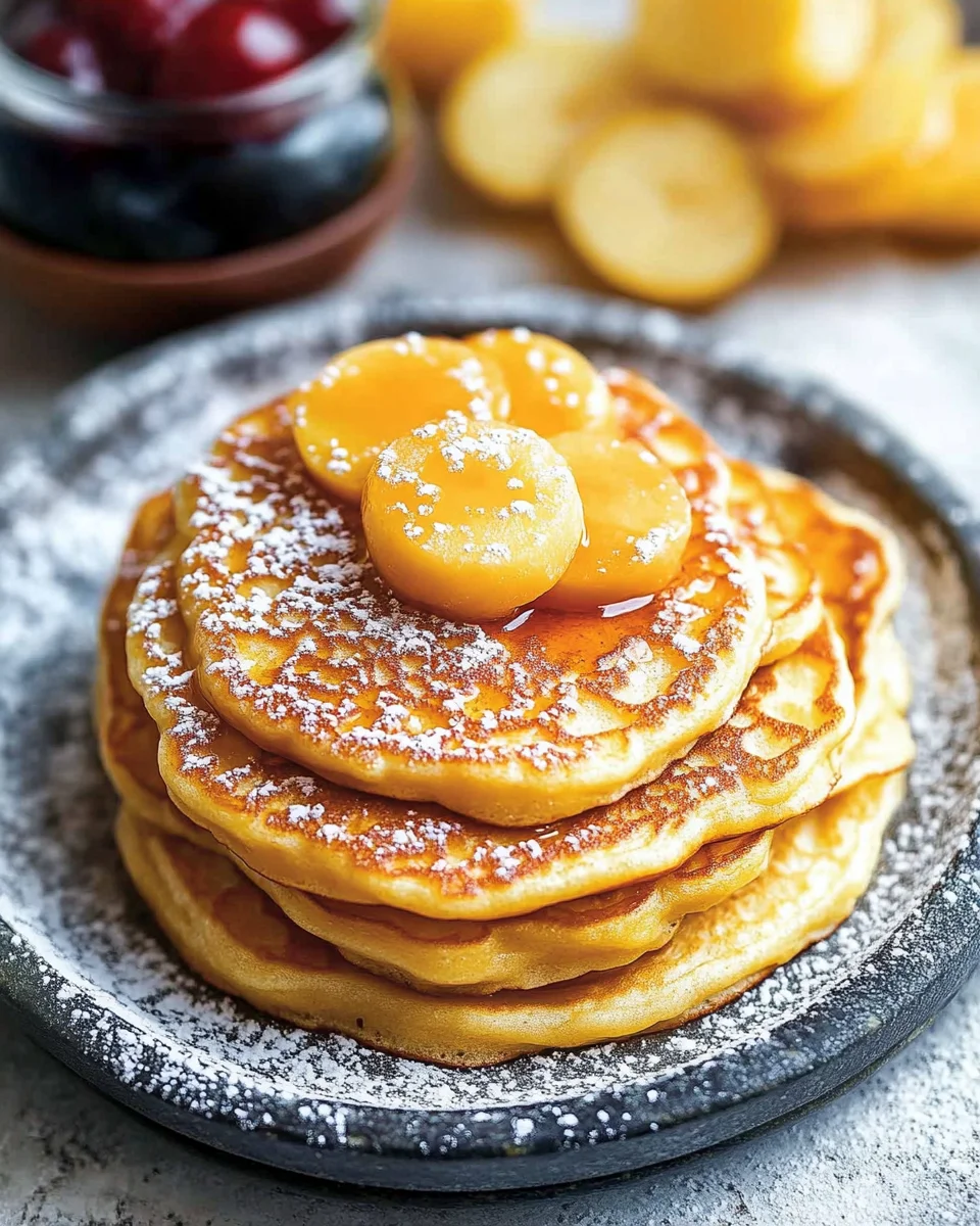 Mini pancakes moelleux à la compote de pommes