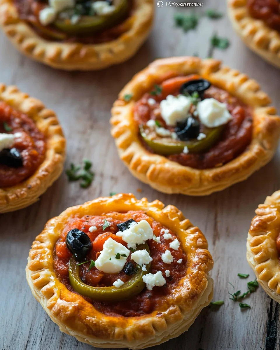 Mini pizza feuilletée à la marocaine