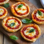 Mini-pizzas en pâte feuilletée dans une friteuse à air
