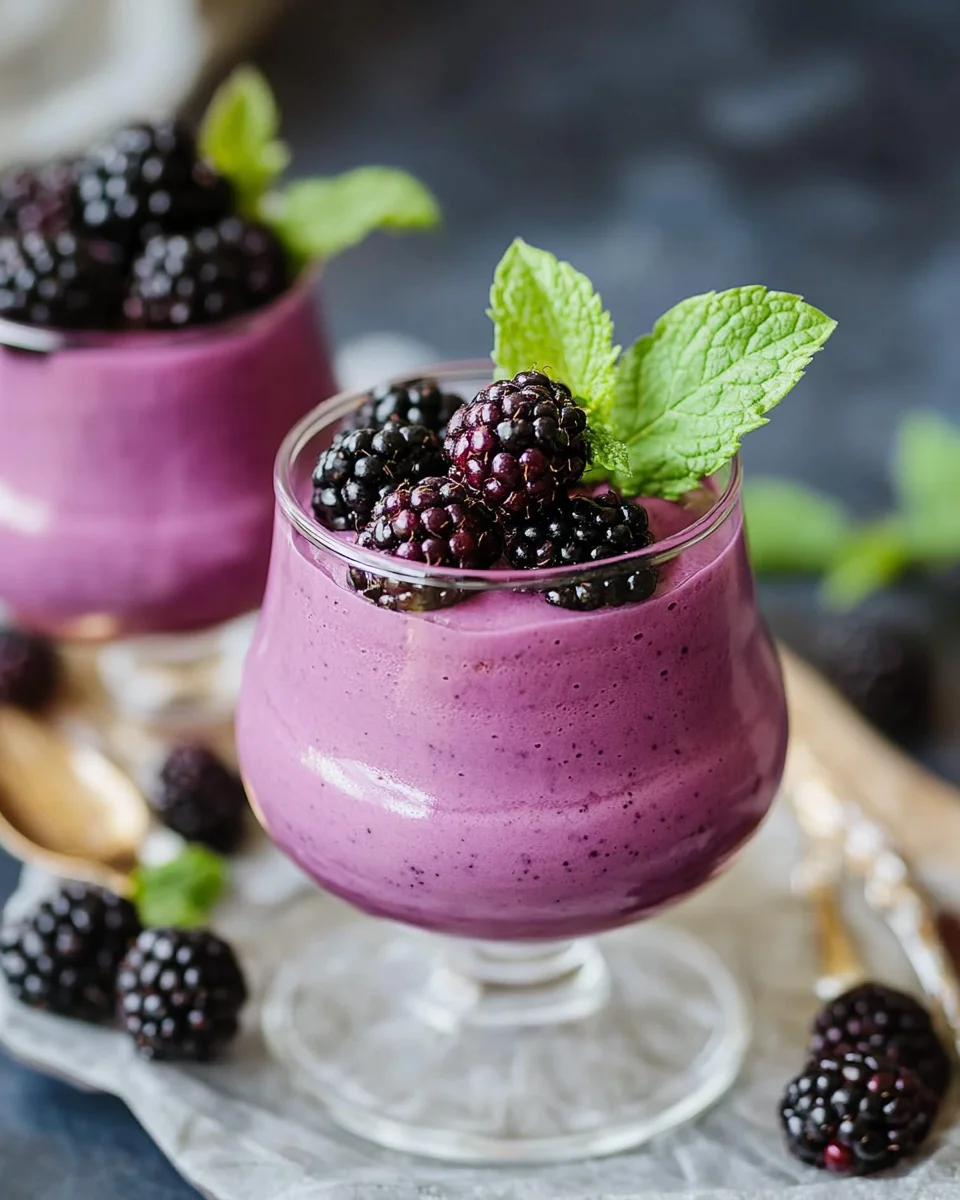 mousse aux mûres