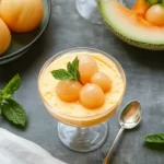 Mousse glacée au melon et au yaourt