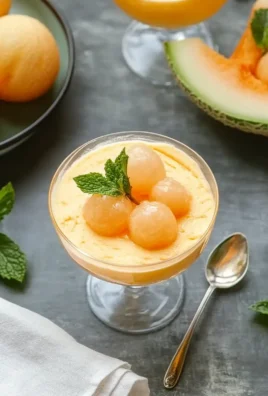 Mousse glacée au melon et au yaourt