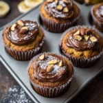 Muffins au Banana Bread et au Nutella