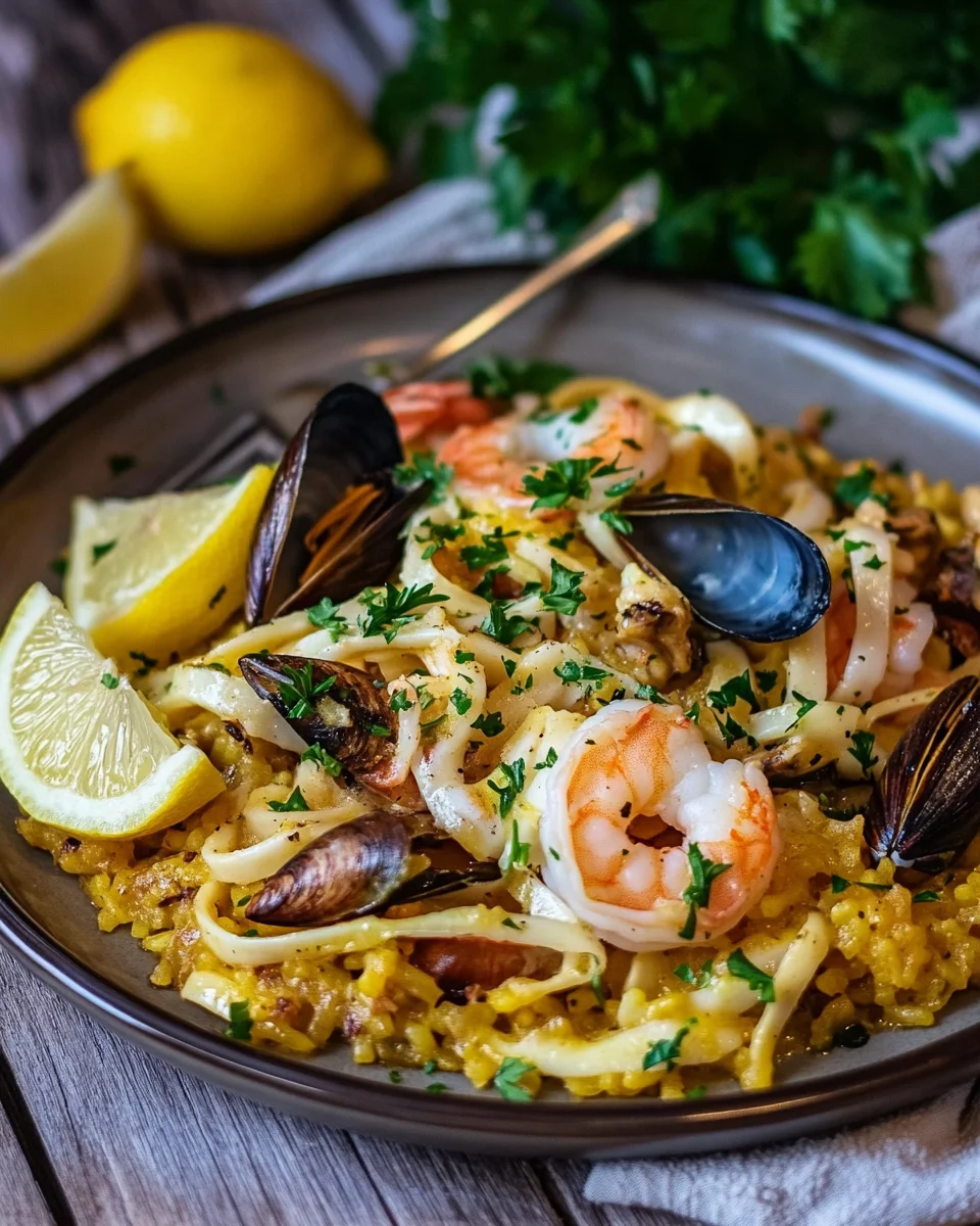 Paella aux fruits de mer