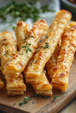 Pailles au Cheddar Feuilletées – Recette Facile et Croustillante